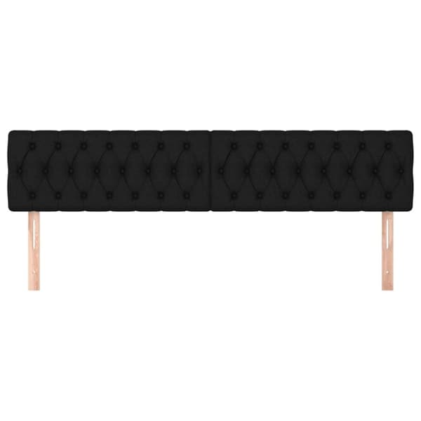 vidaXL sengegavle 2 stk. 100x7x78/88 cm stof sort