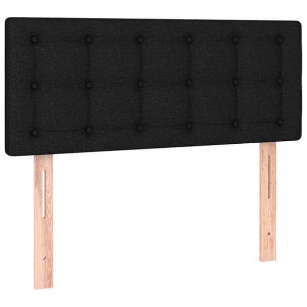 vidaXL Sänggavel svart 90x5x78/88 cm tyg