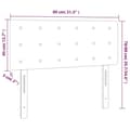 Miniatyrbillede 9 af 9: vidaXL sengegavl 80x5x78/88 cm fløjl sort