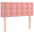 Miniatyrbillede 3 af 9: vidaXL sengegavl 80x5x78/88 cm fløjl pink