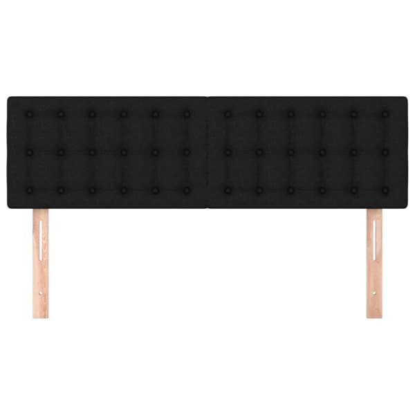 vidaXL sengegavle 2 stk. 72x5x78/88 cm stof sort