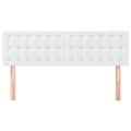 Miniatyrbillede 3 af 8: vidaXL sengegavle 2 stk. 72x5x78/88 cm kunstlæder hvid