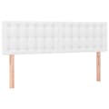 Miniatyrbillede 1 af 8: vidaXL sengegavle 2 stk. 72x5x78/88 cm kunstlæder hvid