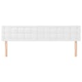 Miniatyrbillede 3 af 8: vidaXL sengegavle 2 stk. 80x5x78/88 cm kunstlæder hvid