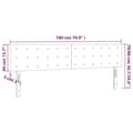 Miniatyrbillede 8 af 8: vidaXL sengegavle 2 stk. 90x5x78/88 cm stof sort