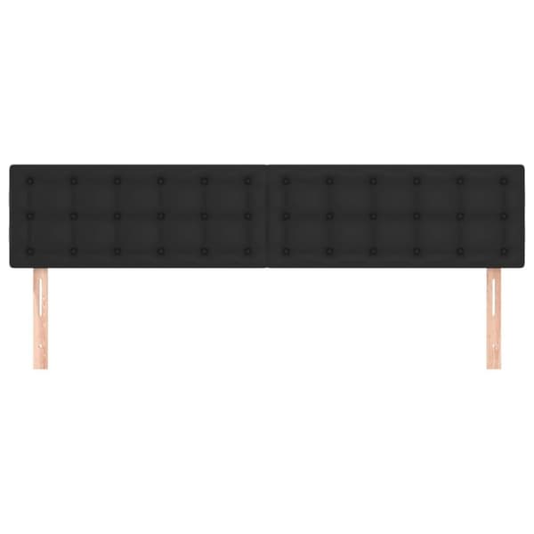 vidaXL sengegavle 2 stk. 90x5x78/88 cm kunstlæder sort
