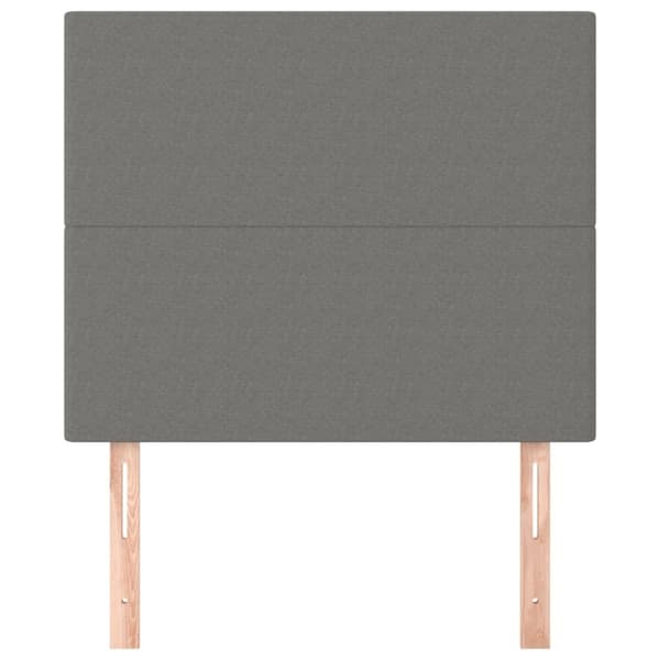 vidaXL sengegavle 2 stk. 100x5x78/88 cm stof mørkegrå