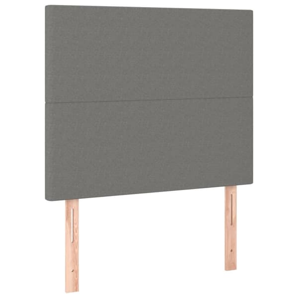 vidaXL sengegavle 2 stk. 100x5x78/88 cm stof mørkegrå