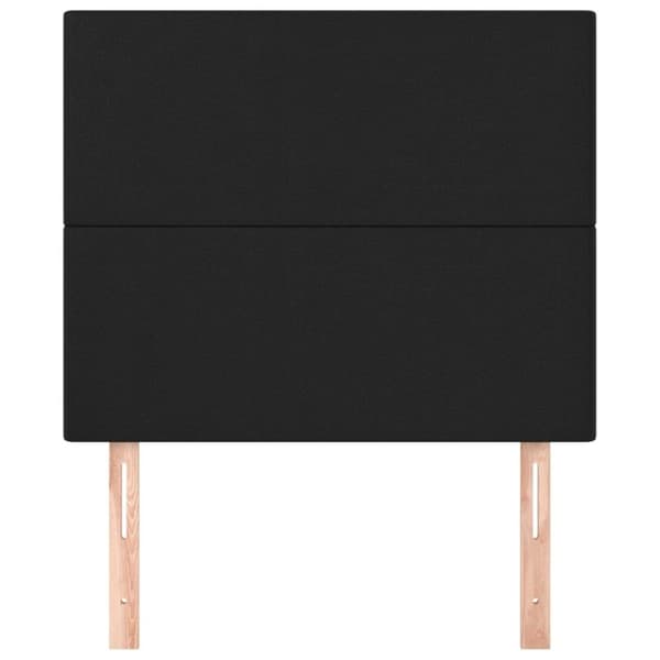 vidaXL sengegavle 2 stk. 90x5x78/88 cm kunstlæder sort