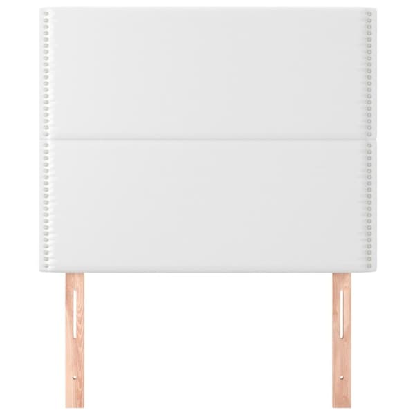 vidaXL sengegavle 2 stk. 90x5x78/88 cm kunstlæder hvid