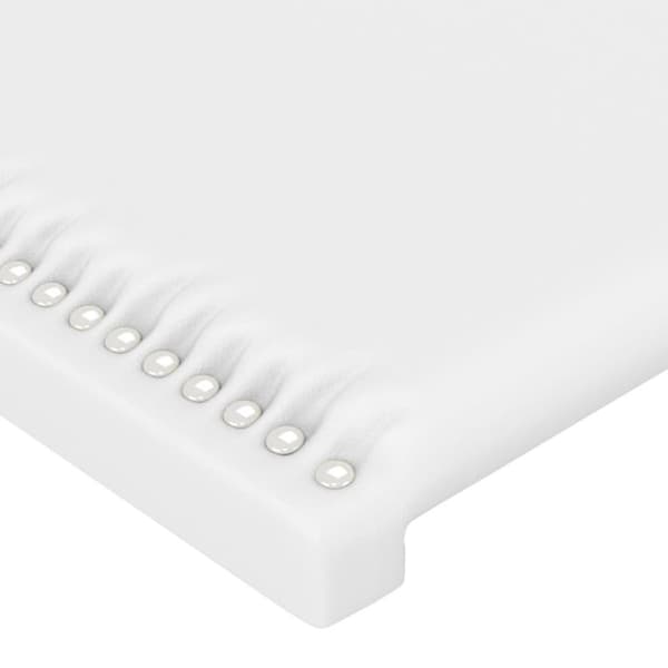 vidaXL sengegavle 2 stk. 90x5x78/88 cm kunstlæder hvid