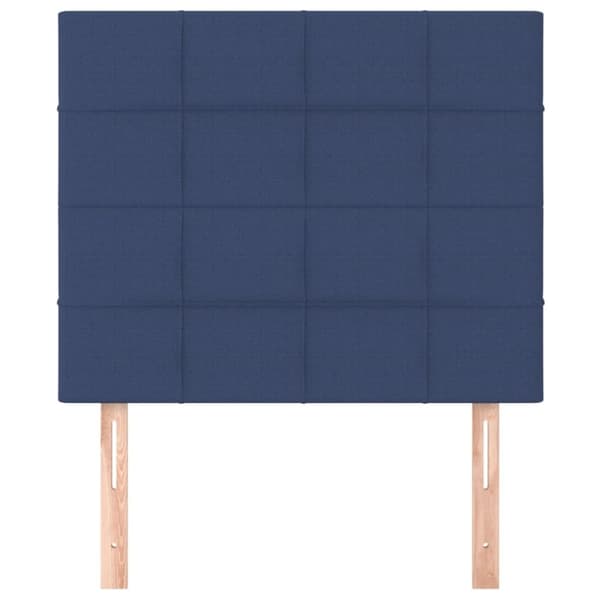 vidaXL sengegavle 2 stk. 90x5x78/88 cm stof blå