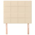Miniatyrbillede 3 af 8: vidaXL sengegavle 2 stk. 90x5x78/88 cm stof cremefarvet