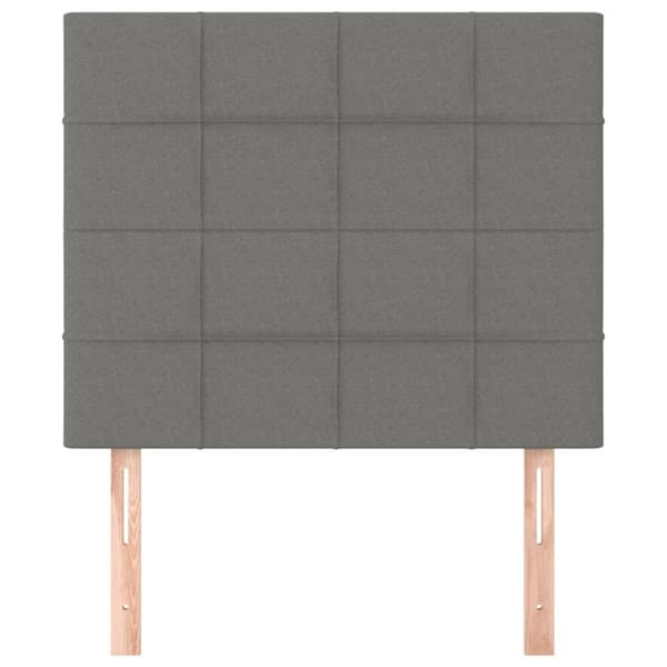 vidaXL sengegavle 2 stk. 100x5x78/88 cm stof mørkegrå
