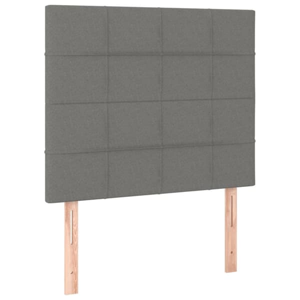 vidaXL sengegavle 2 stk. 100x5x78/88 cm stof mørkegrå
