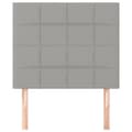Miniatyrbillede 3 af 8: vidaXL sengegavle 2 stk. 100x5x78/88 cm stof lysegrå
