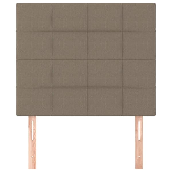 vidaXL sengegavle 2 stk. 100x5x78/88 cm stof gråbrun