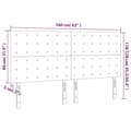 Miniatyrbillede 8 af 8: vidaXL sengegavle 4 stk. 80x5x78/88 cm kunstlæder sort