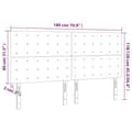 Miniatyrbillede 8 af 8: vidaXL sengegavle 4 stk. 90x5x78/88 cm kunstlæder sort