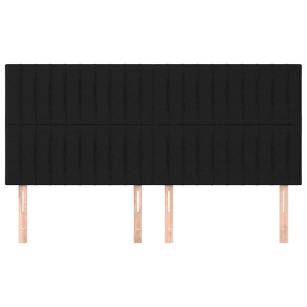 vidaXL sengegavle 4 stk. 90x5x78/88 cm stof sort