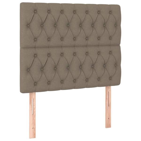 vidaXL sengegavle 2 stk. 90x7x78/88 cm stof gråbrun