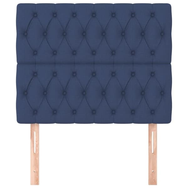 vidaXL sengegavle 2 stk. 90x7x78/88 cm stof blå