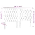 Miniatyrbillede 8 af 8: vidaXL sengegavle 4 stk. 100x7x78/88 cm stof cremefarvet