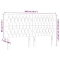 Miniatyrbillede 8 af 8: vidaXL sengegavle 4 stk. 100x7x78/88 cm stof sort