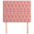 Miniatyrbild 3 av 8: vidaXL Huvudgavlar 2 st rosa 90x7x78/88 cm sammet