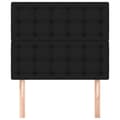 Miniatyrbillede 3 af 8: vidaXL sengegavle 2 stk. 90x5x78/88 cm stof sort