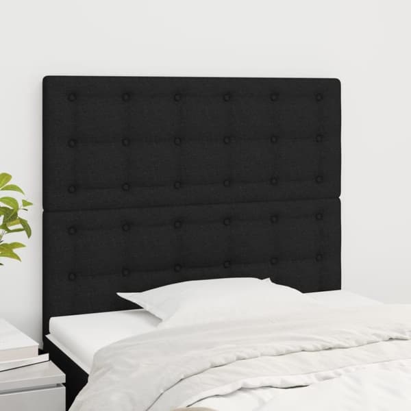 vidaXL sengegavle 2 stk. 90x5x78/88 cm stof sort