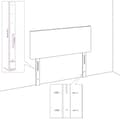 Miniatyrbillede 6 af 9: vidaXL sengegavle 2 stk. 100x5x78/88 cm fløjl mørkeblå