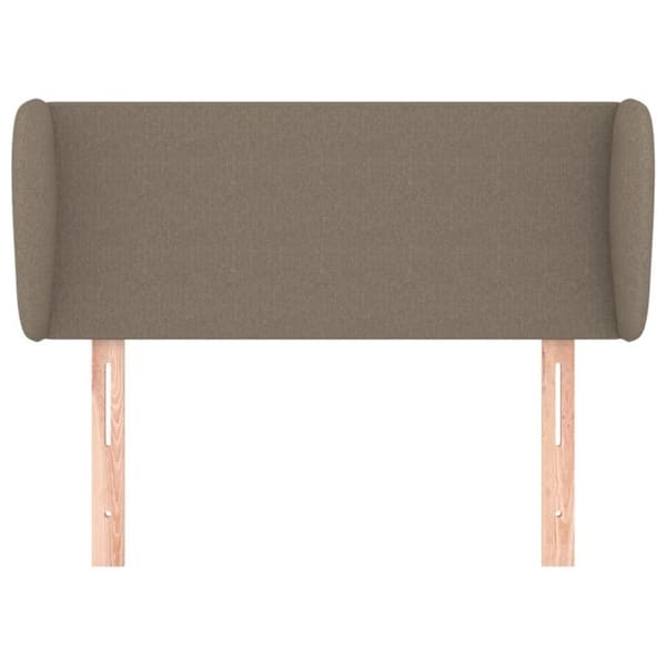vidaXL sengegavl med kanter 103x23x78/88 cm stof gråbrun