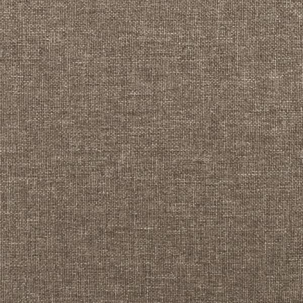vidaXL sengegavl med kanter 163x23x78/88 cm stof gråbrun