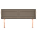 Miniatyrbillede 3 af 9: vidaXL sengegavl med kanter 147x23x78/88 cm stof gråbrun