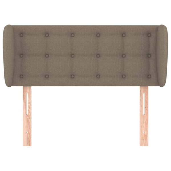 vidaXL sengegavl med kanter 83x23x78/88 cm stof gråbrun