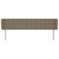 Miniatyrbillede 3 af 9: vidaXL sengegavl med kanter 203x23x78/88 cm stof gråbrun