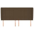 Miniatyrbillede 3 af 9: vidaXL sengegavl med kanter 163x23x118/128 cm stof mørkebrun
