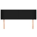 Miniatyrbillede 3 af 9: vidaXL sengegavl med kanter 147x16x78/88 cm stof sort