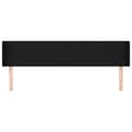 Miniatyrbillede 3 af 9: vidaXL sengegavl med kanter 163x16x78/88 cm stof sort