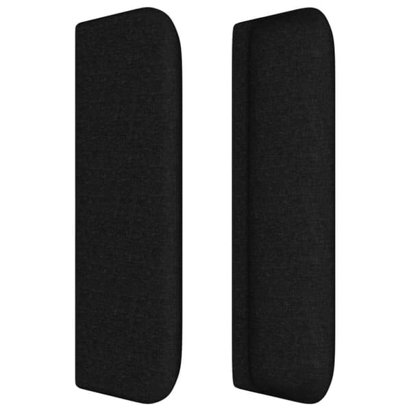 vidaXL sengegavl med kanter 93x16x78/88 cm stof sort