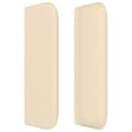 Miniatyrbillede 4 af 9: vidaXL sengegavl med kanter 203x16x78/88 cm stof cremefarvet