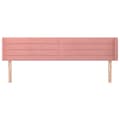 Miniatyrbillede 3 af 9: vidaXL sengegavl med kanter 163x16x78/88 cm fløjl lyserød