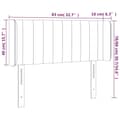 Miniatyrbillede 9 af 9: vidaXL sengegavl med kanter 83x16x78/128 cm stof mørkebrun