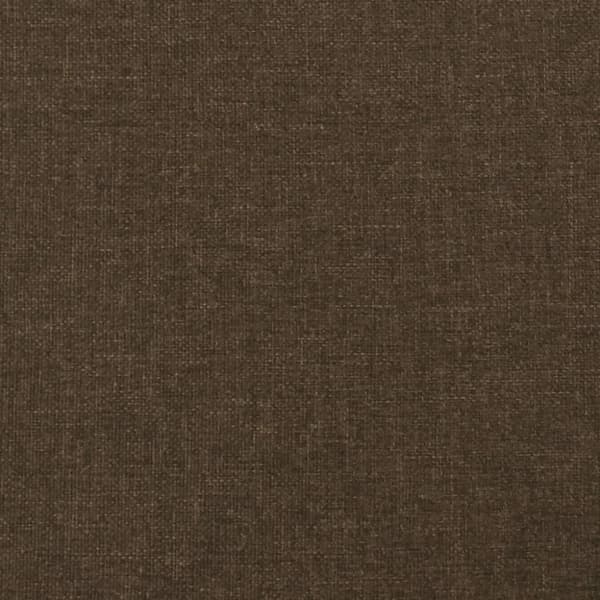 vidaXL sengegavl med kanter 163x16x78/88 cm stof mørkebrun