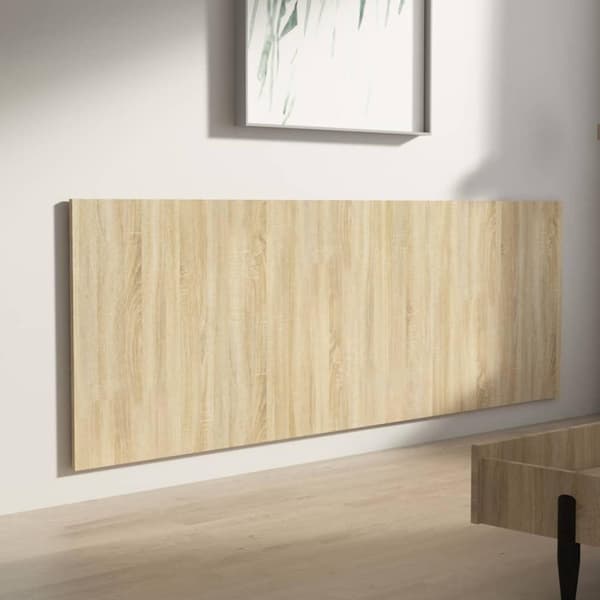 vidaXL Seinäkiinnitettävä sängynpääty tammi 240x1,5x80 cm tekninen puu