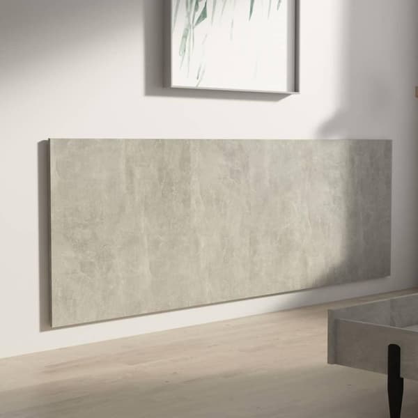 vidaXL sengegærde 240x1,5x80 cm konstrueret træ betongrå