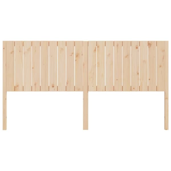 vidaXL sengegærde 185,5x4x100 cm massivt fyrretræ