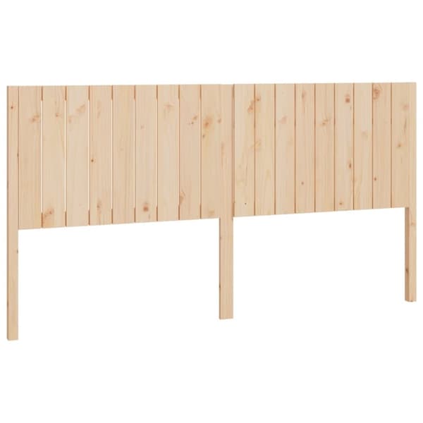 vidaXL sengegærde 185,5x4x100 cm massivt fyrretræ