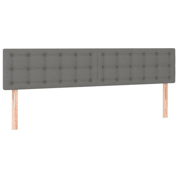vidaXL sengegavle 2 stk. 90x5x78/88 cm stof mørkegrå